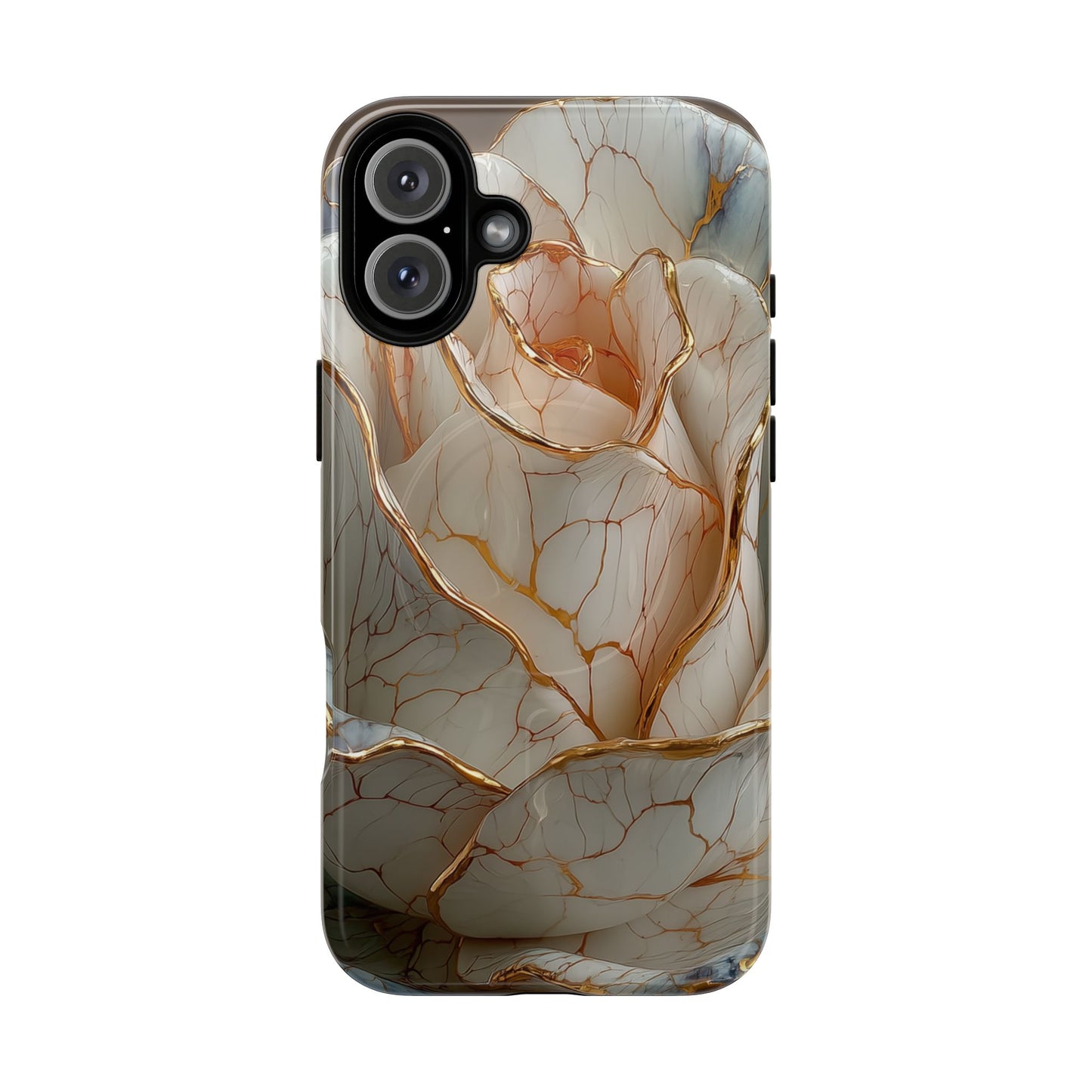 Elegant Rose iPhone Case - Tough Magnetic Design for Stylish Protection