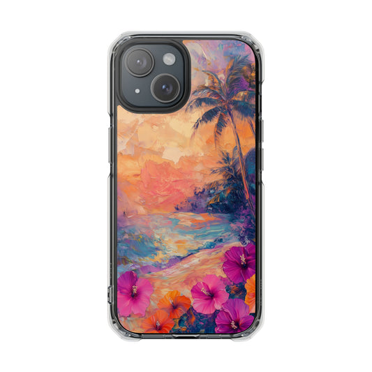 Tropical Paradise Palms Magnetic iPhone Case