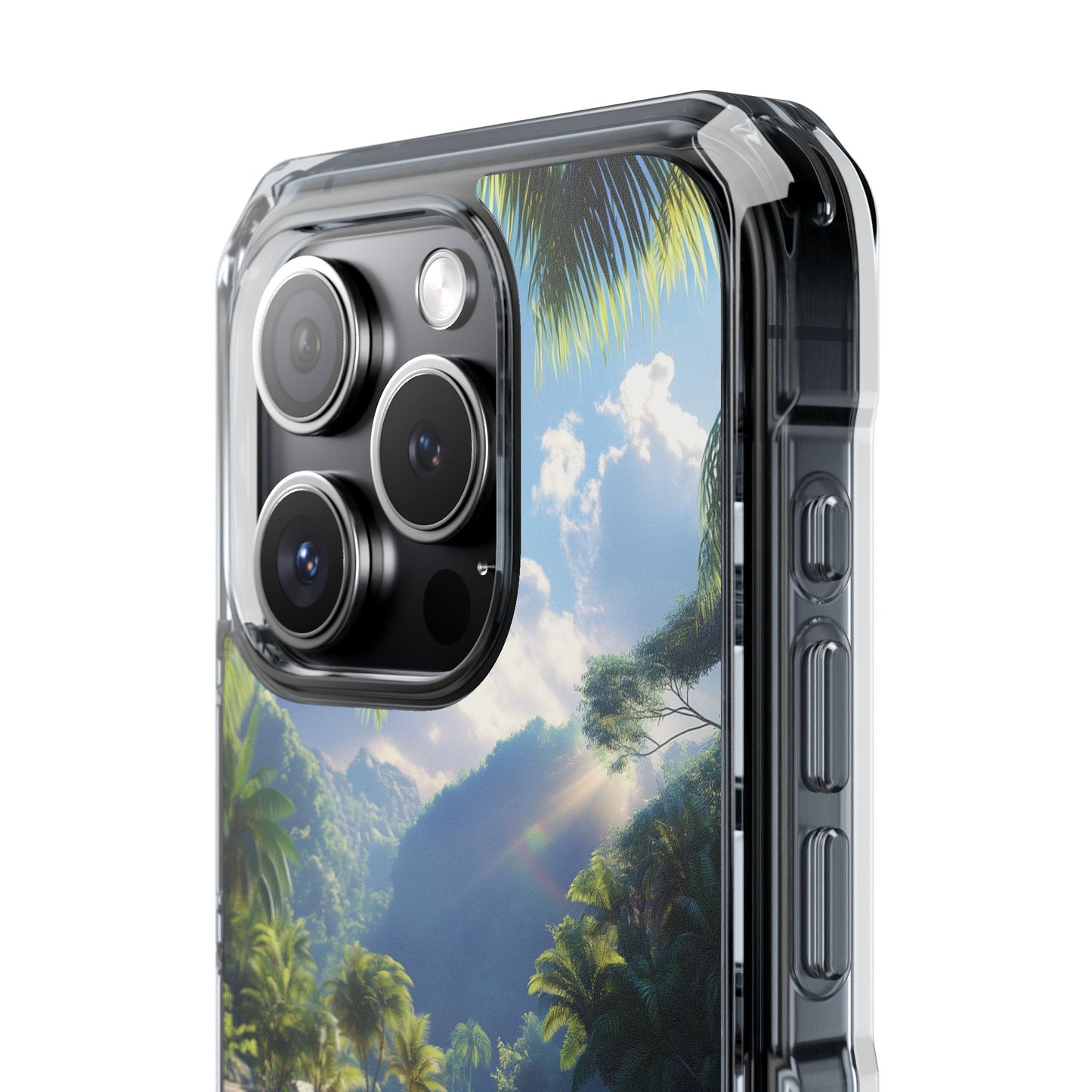 Tropical Paradise Magnetic Clear iPhone Case