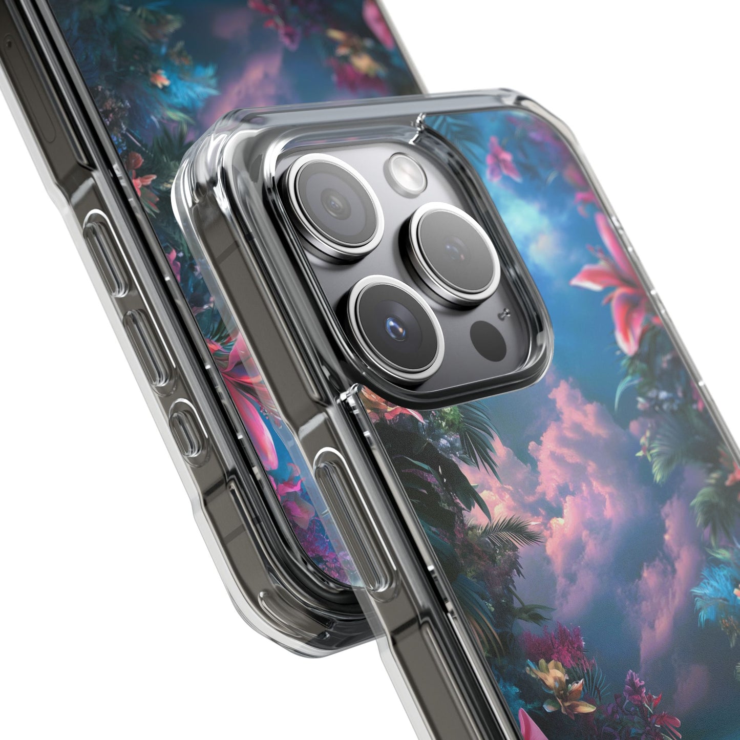 Iridescent Eden Magnetic Clear iPhone Case