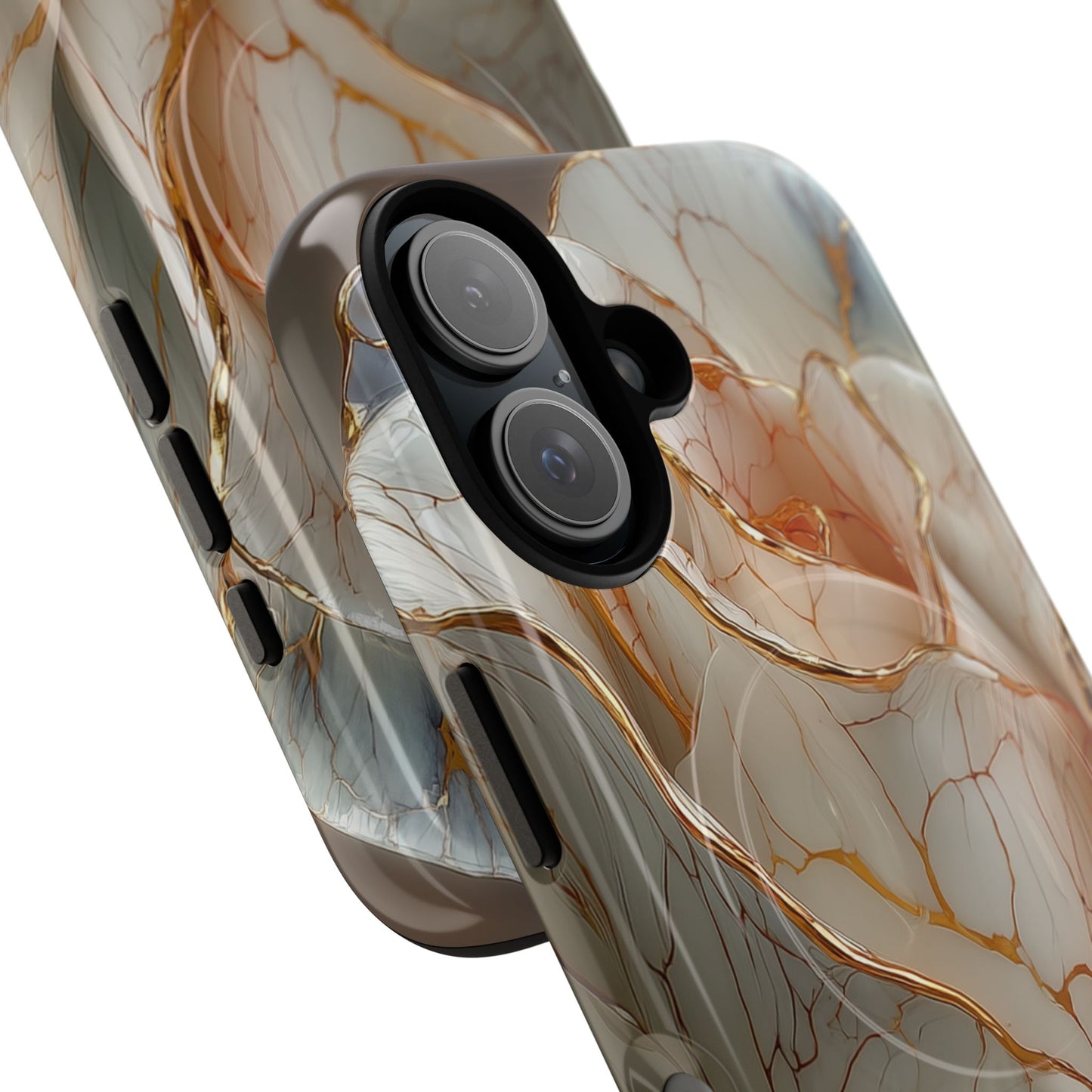 Elegant Rose iPhone Case - Tough Magnetic Design for Stylish Protection