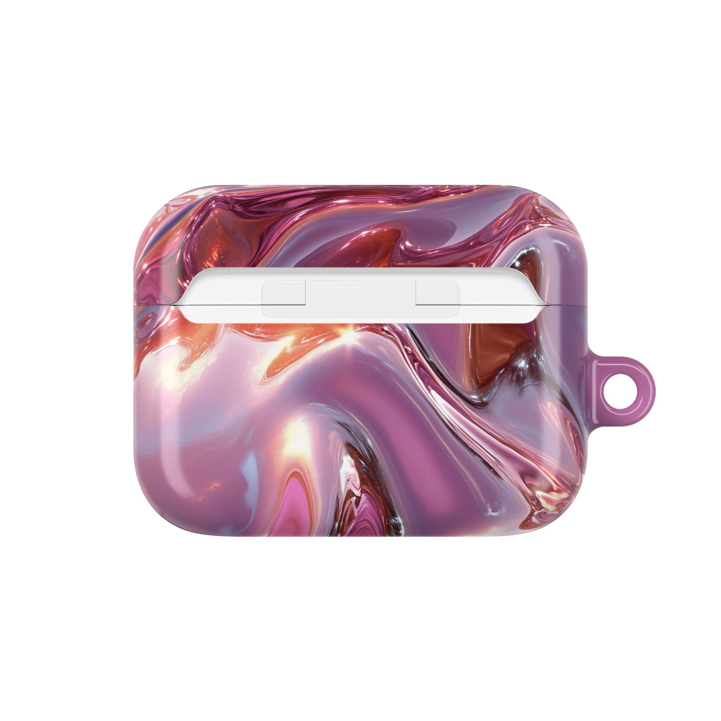 Pink Metallic Wave AirPod Case