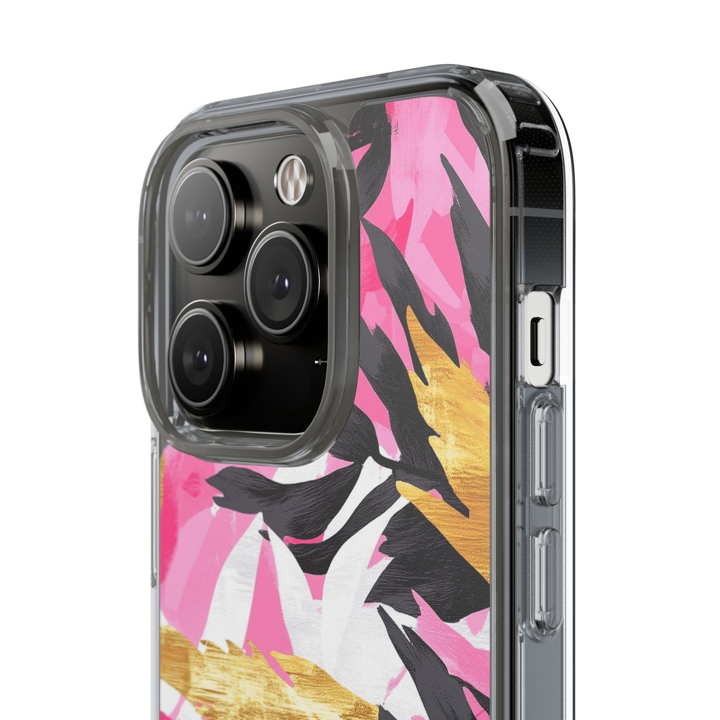 Floral Clear iPhone Case - Stylish Protection with Colorful Design