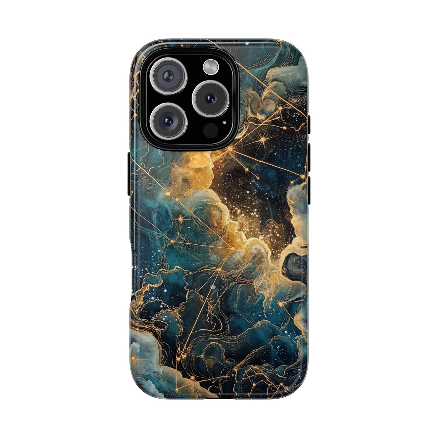 Cosmic Tough Magnetic iPhone Case - Nebula Design, Durable Protection
