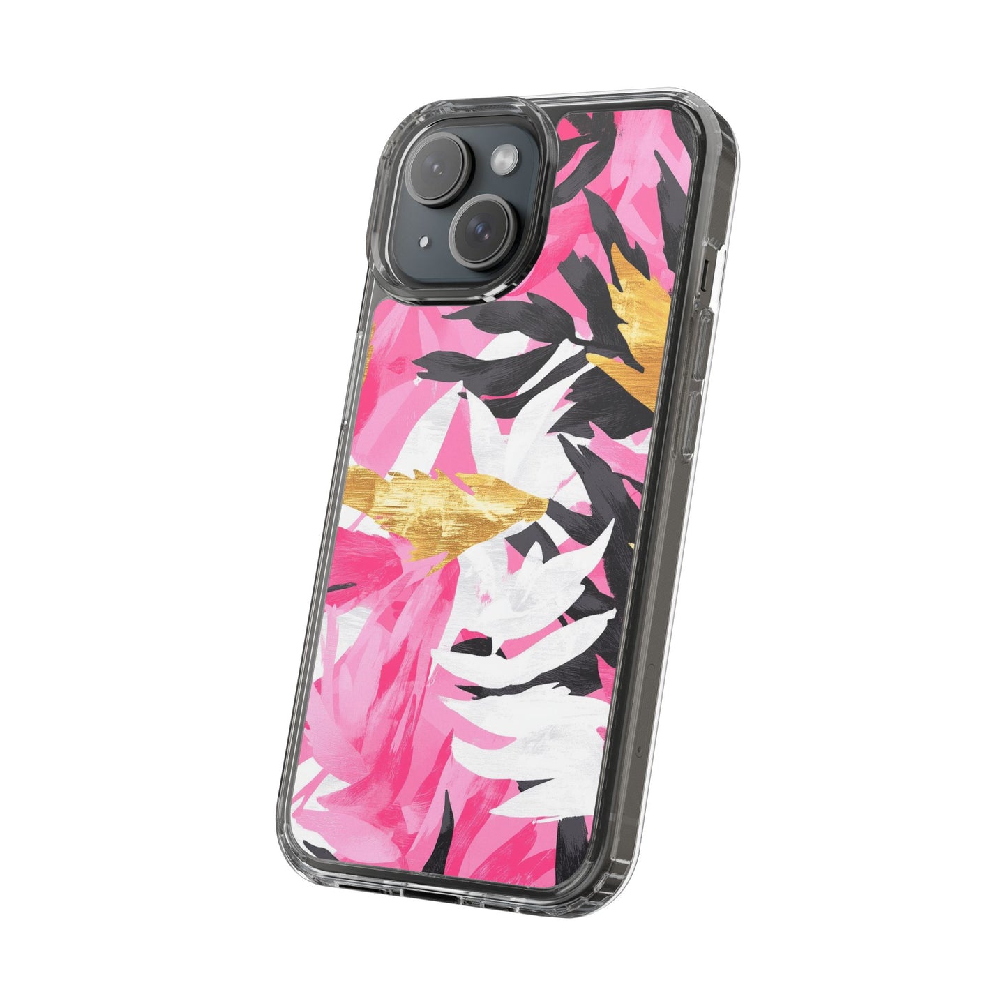 Floral Clear iPhone Case - Stylish Protection with Colorful Design