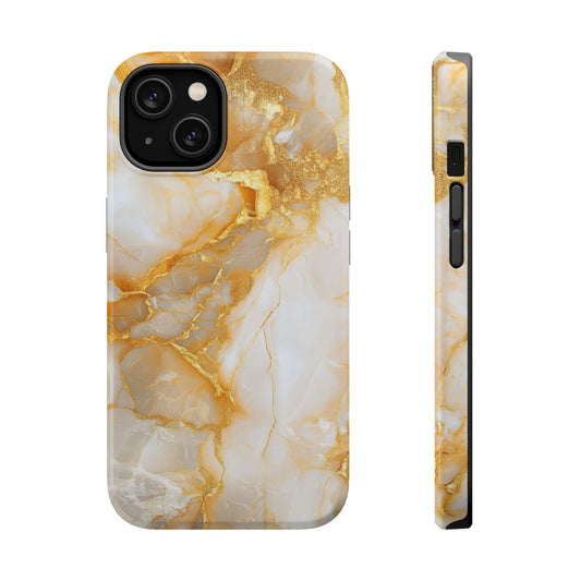 Ethereal Gold Marble Magnetic Tough iPhone Case