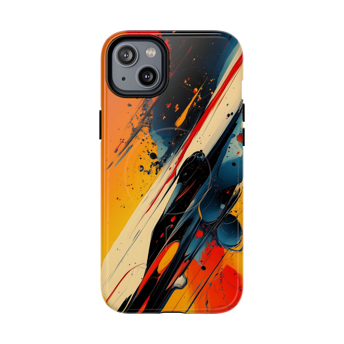 Vibrant Tough Magnetic Case - Bold Abstract Art for iPhone