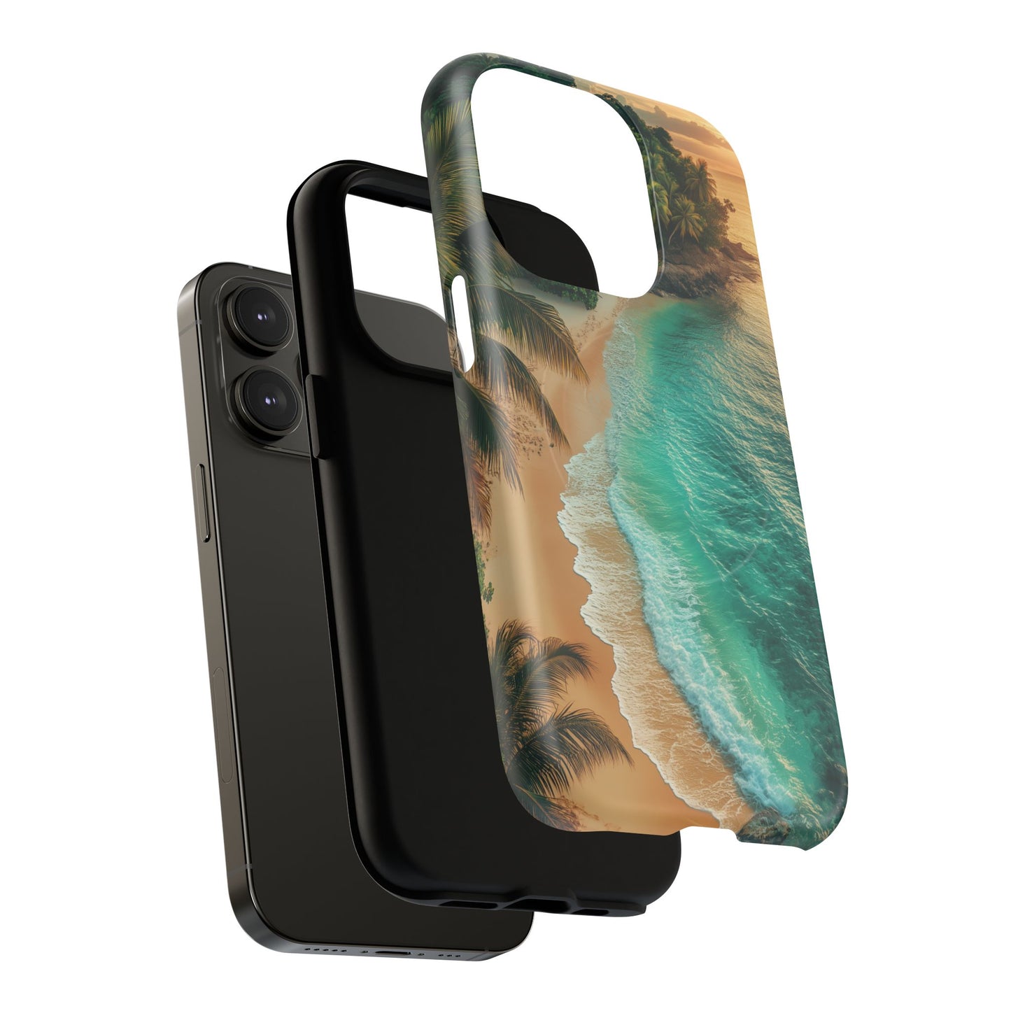 Tropical Beach Tough Magnetic Phone Case - Stylish Protection for Outdoor Lovers