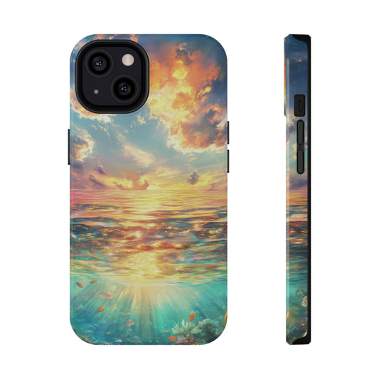Ocean Vibes Impact Resistant iPhone Case