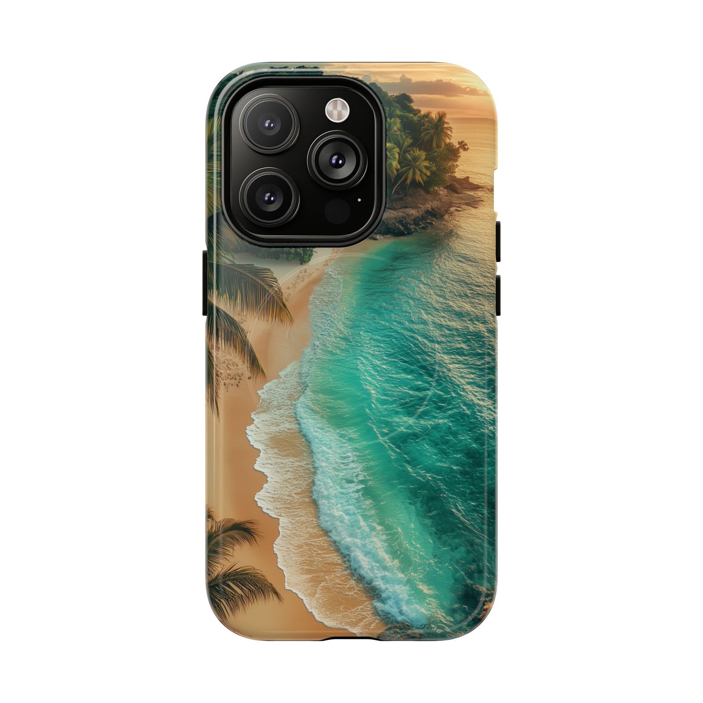 Tropical Beach Tough Magnetic Phone Case - Stylish Protection for Outdoor Lovers