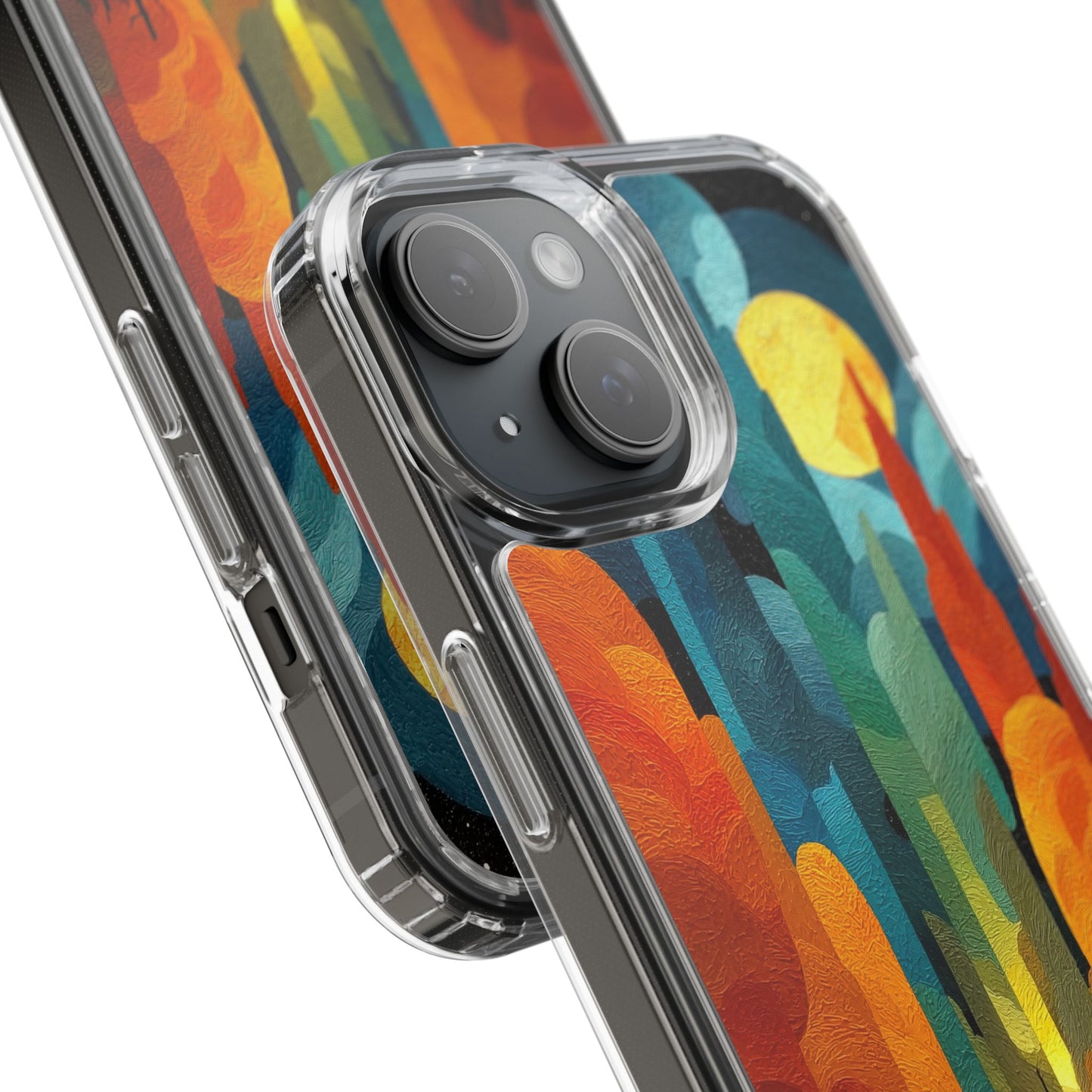 Vibrant Deep Art Landscape Phone Case - Clear Protective Cover for Nature Lovers