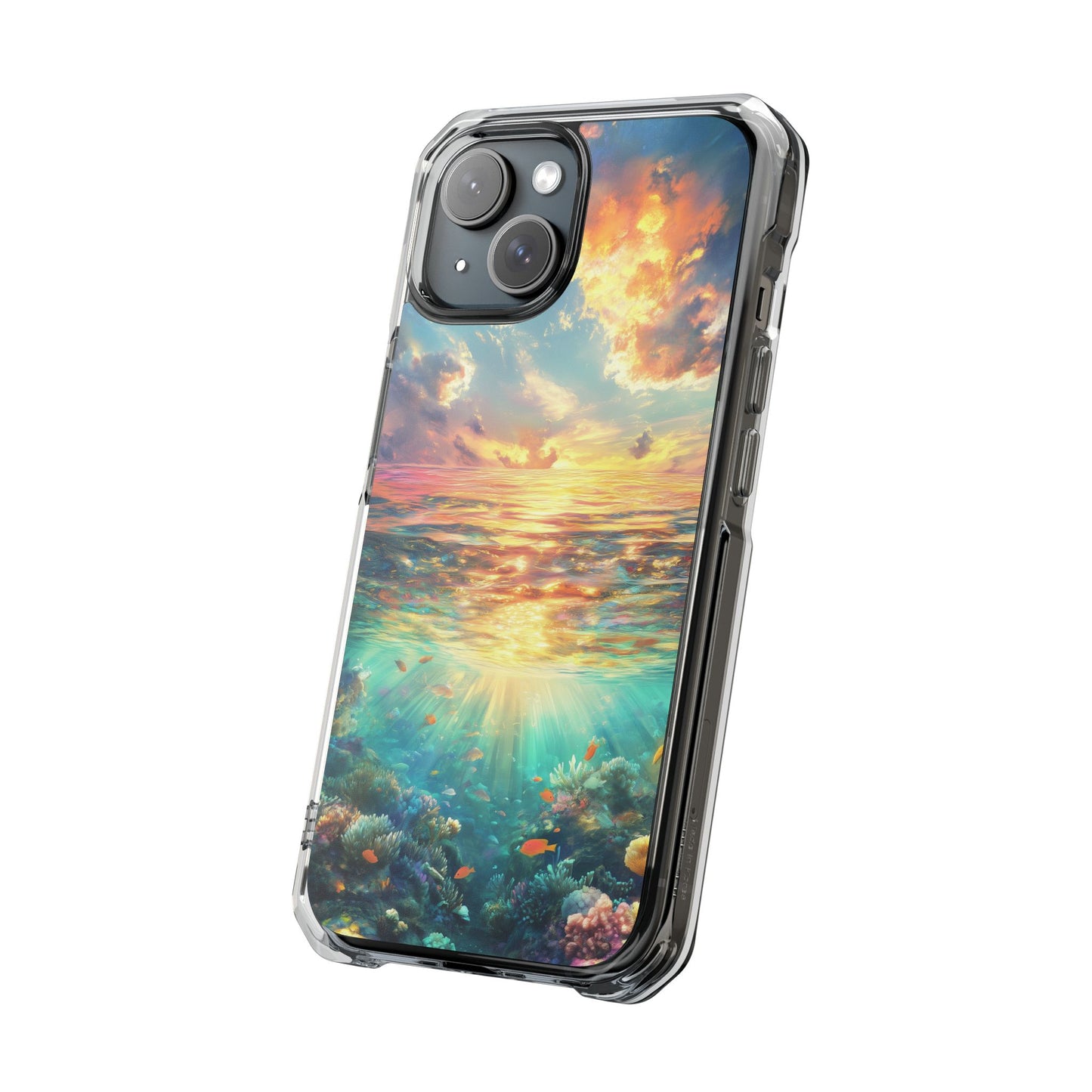 Shimmering Coral Reef Magnetic Clear Impact iPhone Case