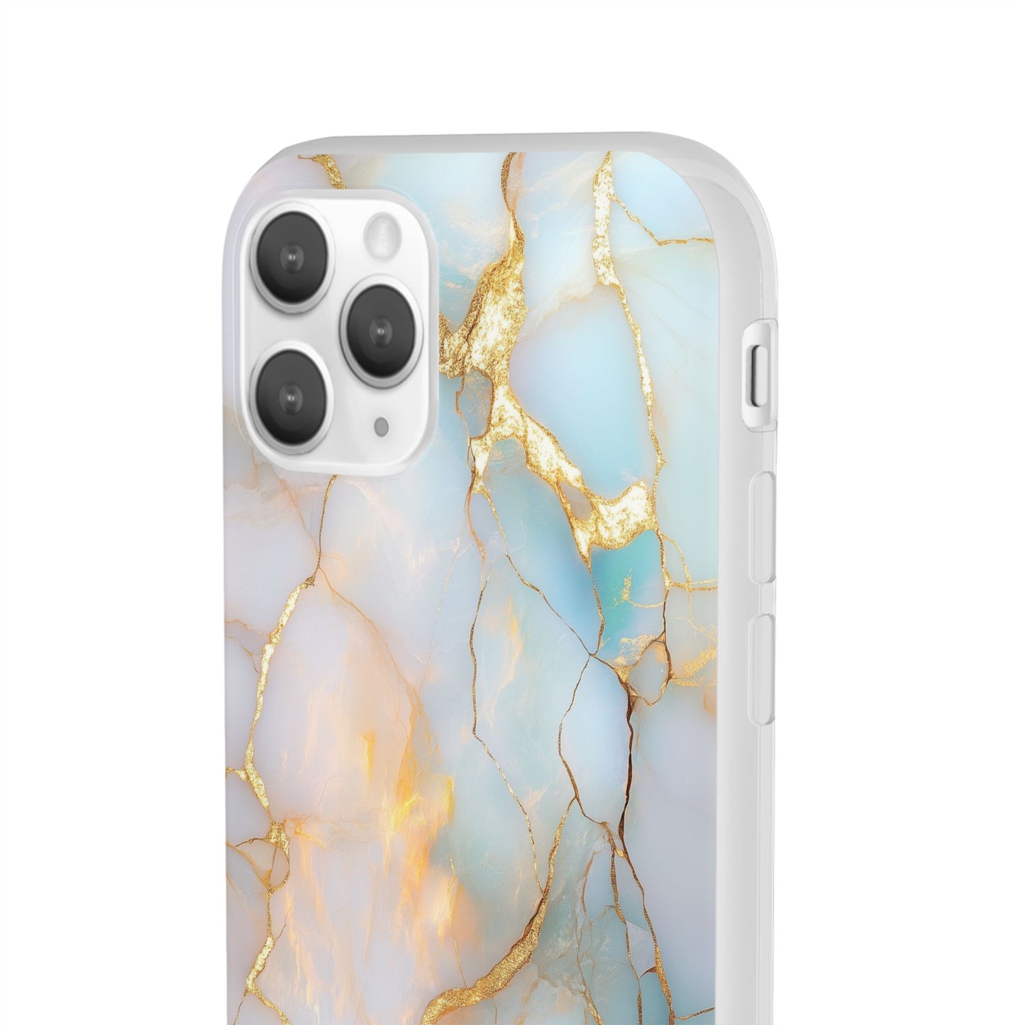 Iridescent Gold Fractured iPhone Flexi Case