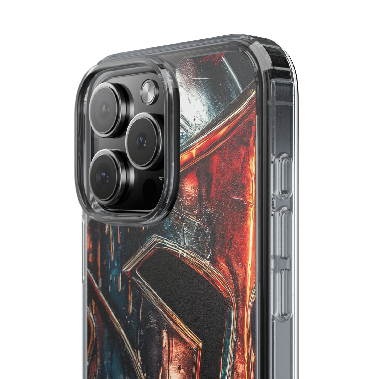Battle Ready Clear Phone Case - Heroic Spartan Design