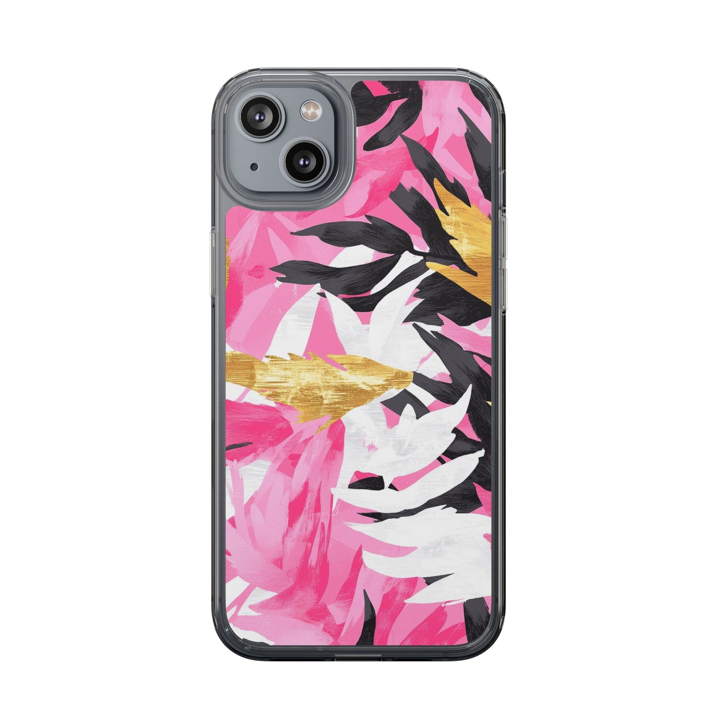 Floral Clear iPhone Case - Stylish Protection with Colorful Design