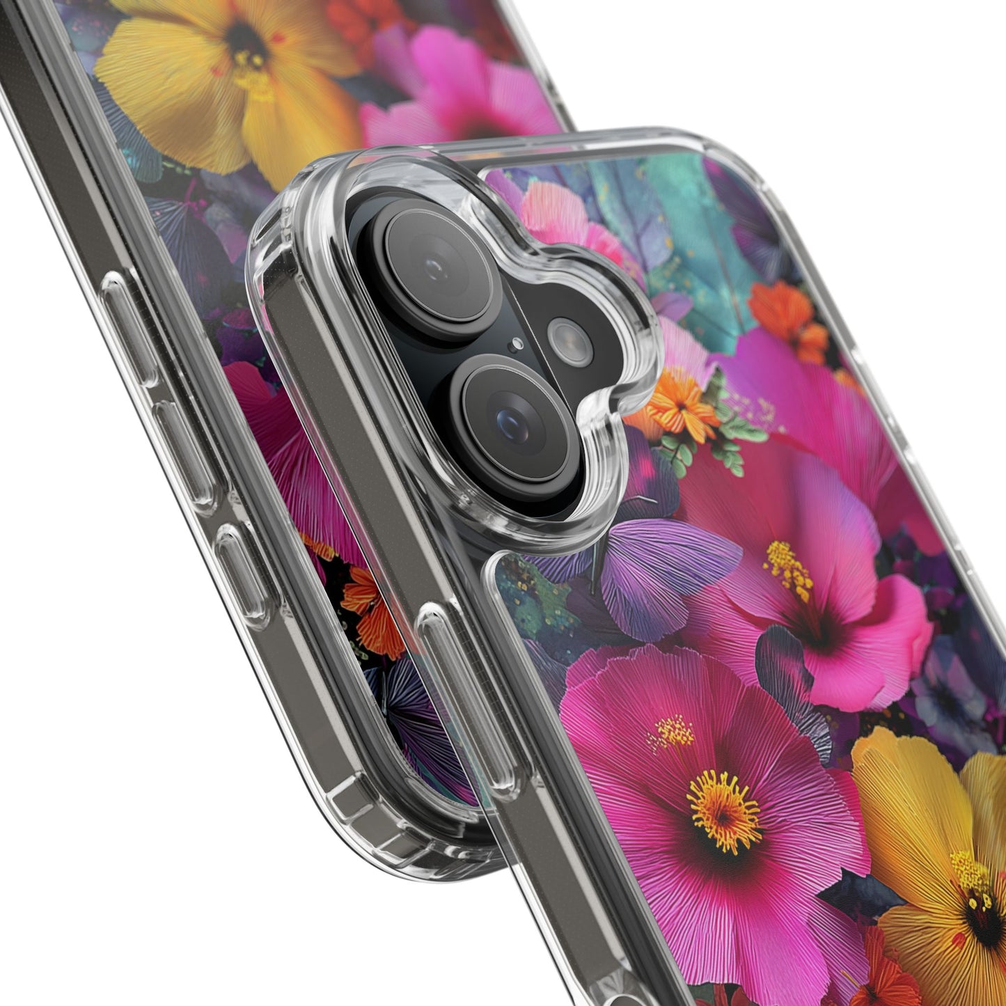 Vibrant Floral Butterfly iPhone Case – Slim Aesthetic Boho Nature Design