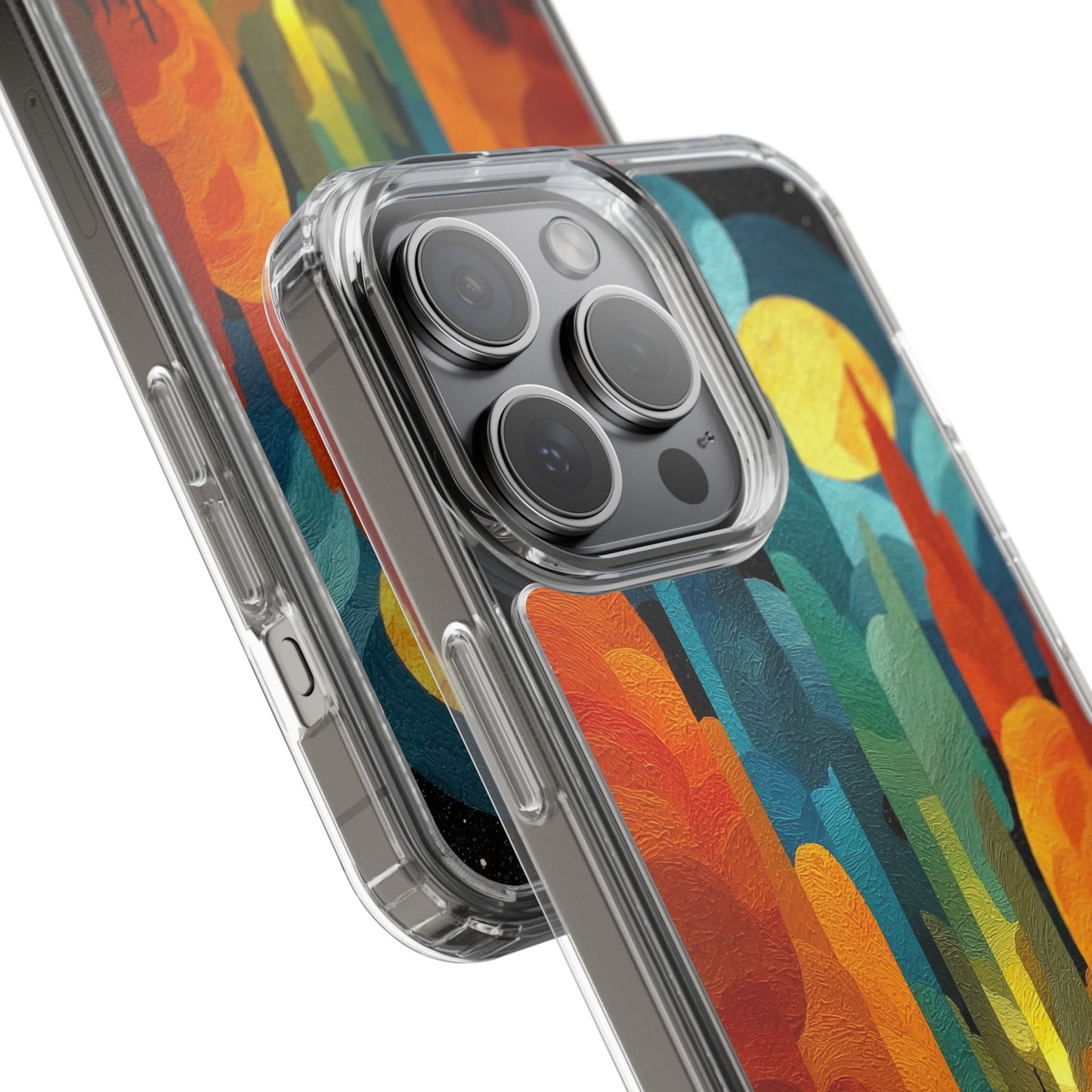 Vibrant Deep Art Landscape Phone Case - Clear Protective Cover for Nature Lovers