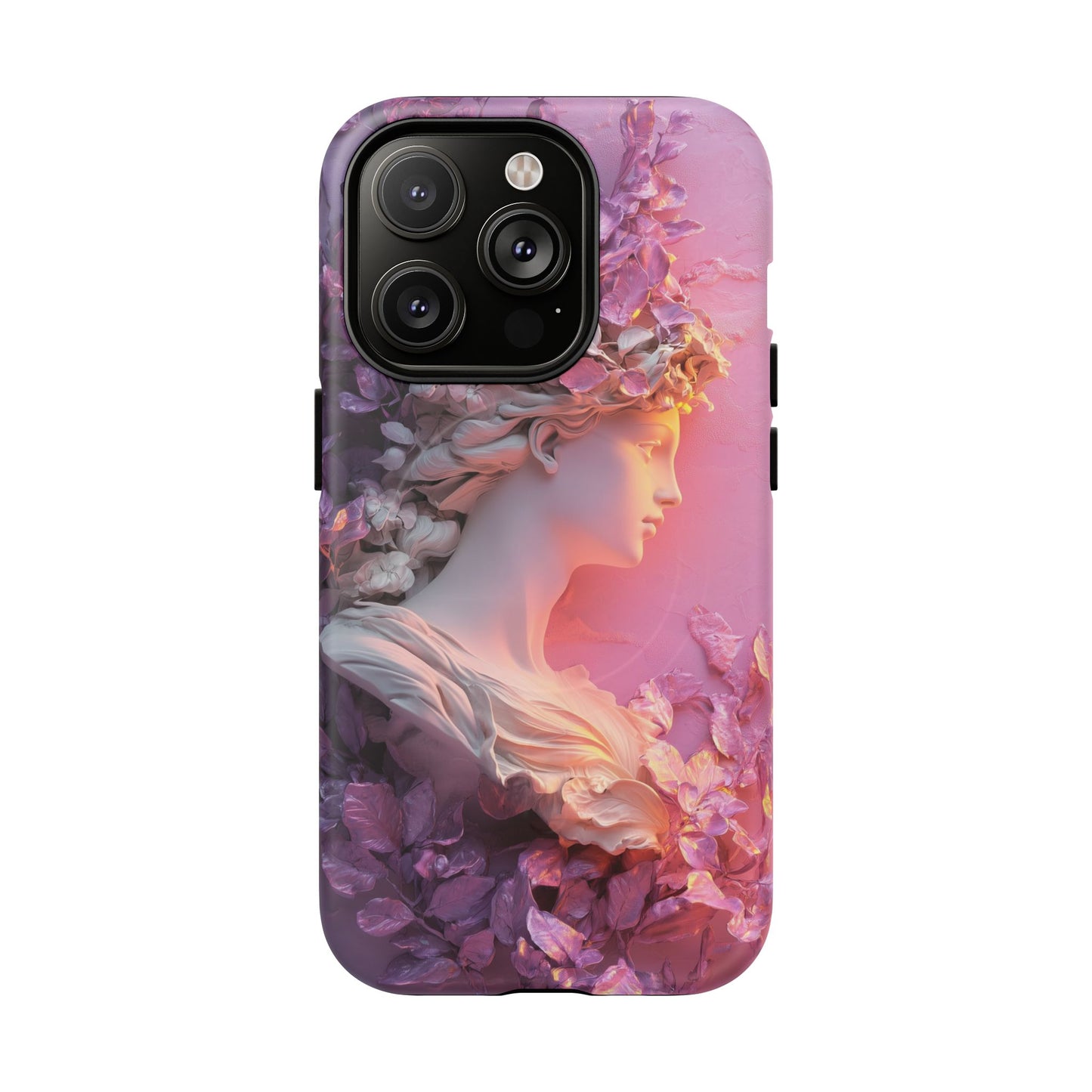 Elegant Floral Tough Magnetic Case for iPhone - Aesthetic Protection