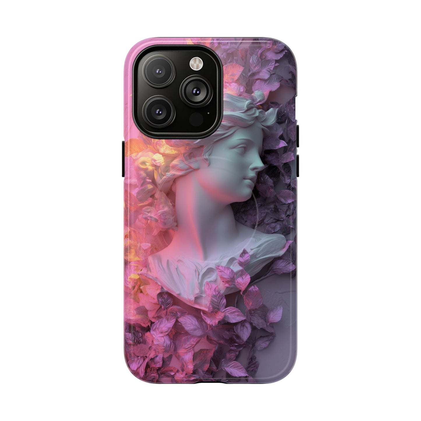 Artistic Tough Magnetic iPhone Case - Floral Goddess Design
