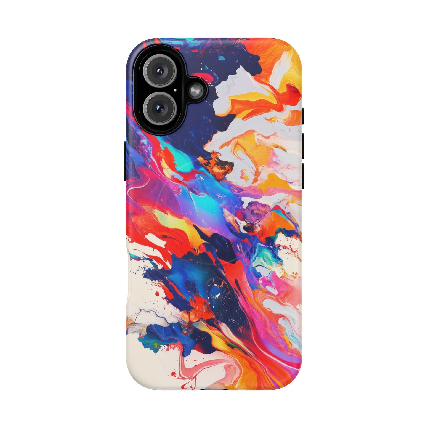 Vibrant Tough Magnetic Case - Color Splash Design for iPhone
