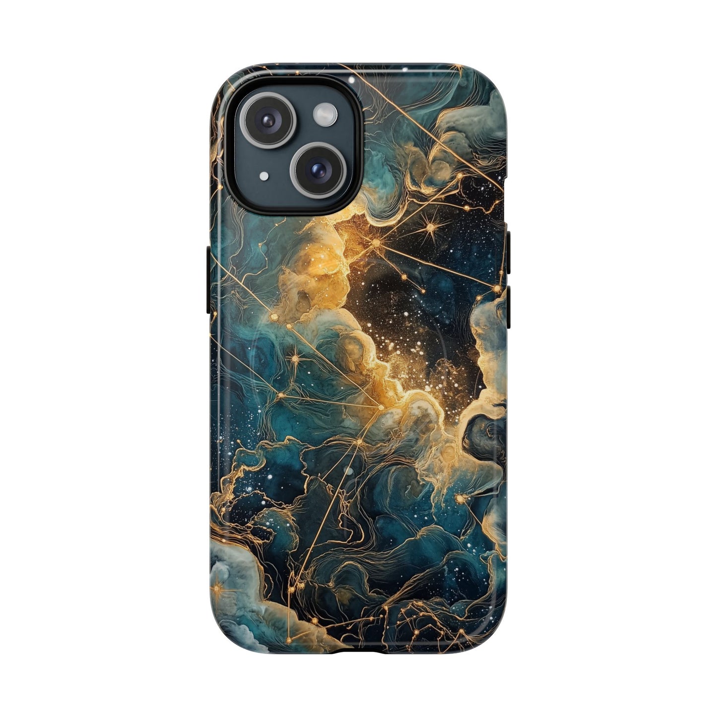 Cosmic Tough Magnetic iPhone Case - Nebula Design, Durable Protection