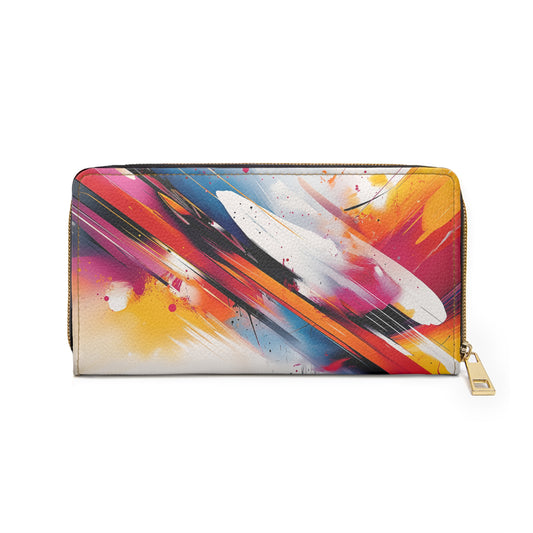 Bold Abstract Art Cell Phone Clutch Wallet