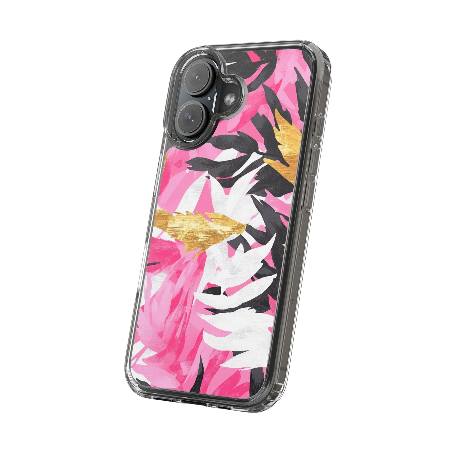 Floral Clear iPhone Case - Stylish Protection with Colorful Design