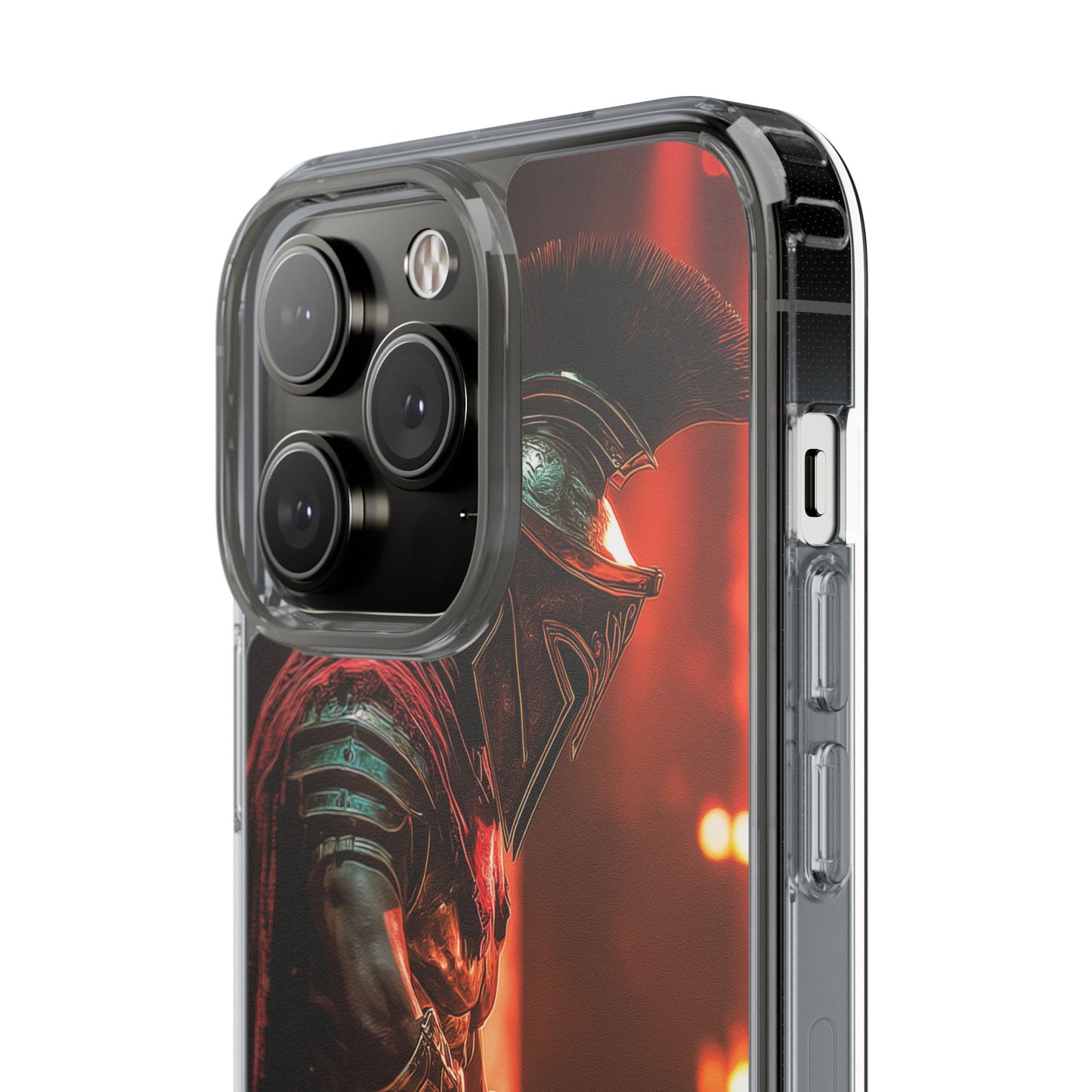 Leonidas Edition Spartan Warrior iPhone Case – Rugged Clear Protection with Bold Battle Inspired Design