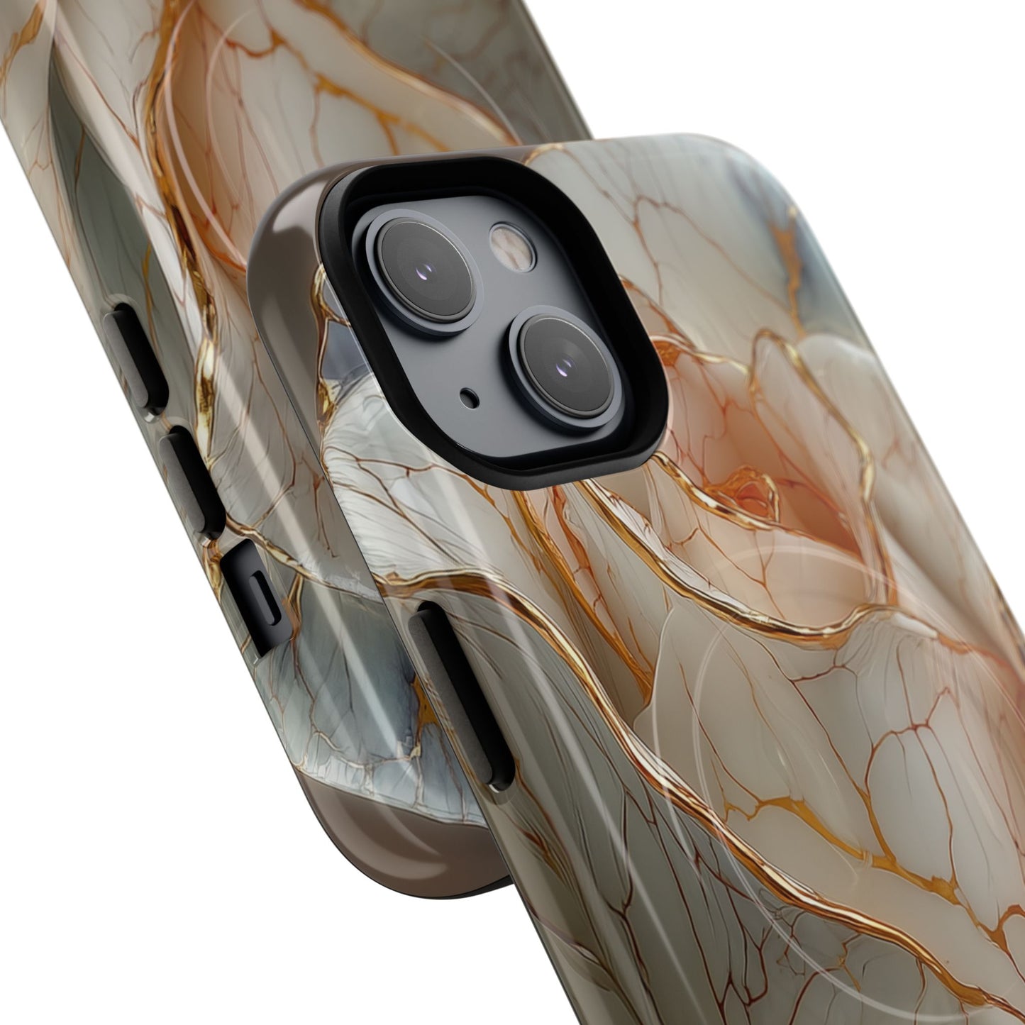Elegant Rose iPhone Case - Tough Magnetic Design for Stylish Protection