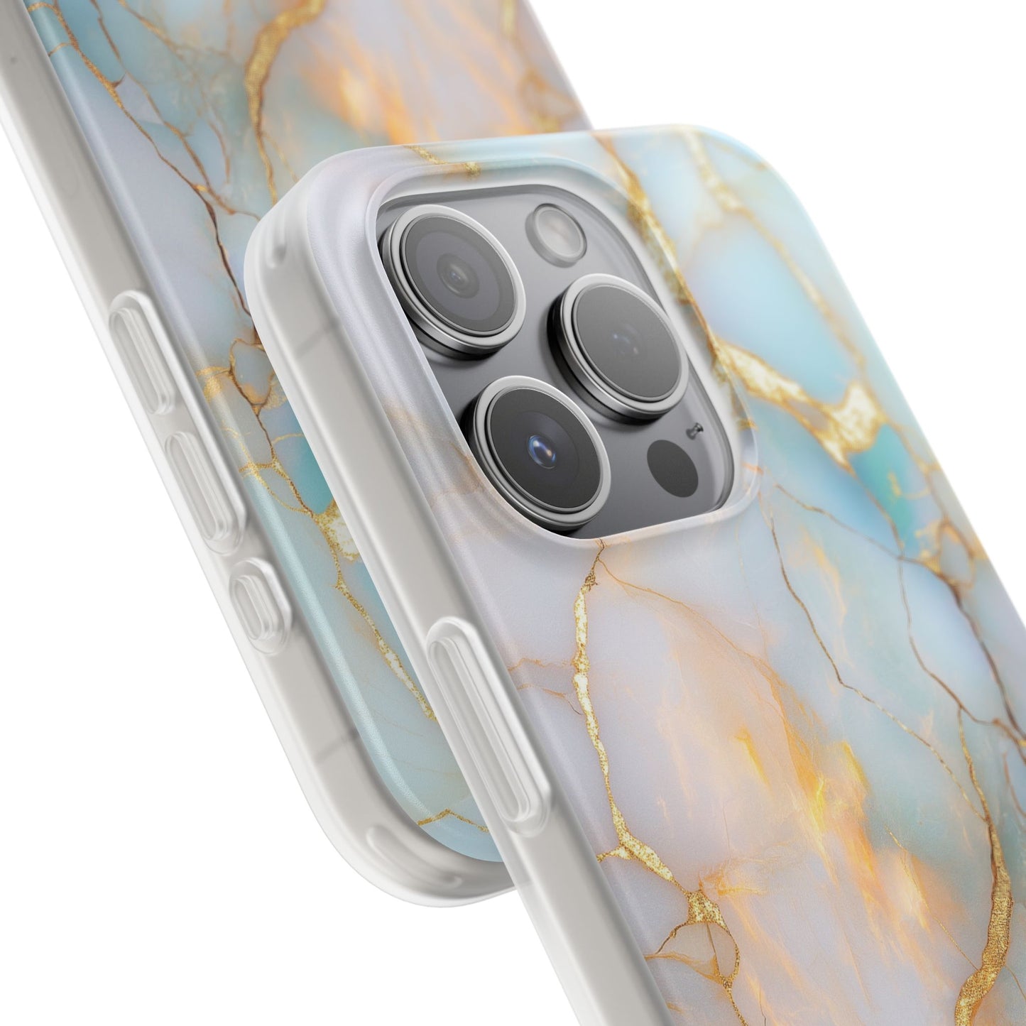 Iridescent Gold Fractured iPhone Flexi Case