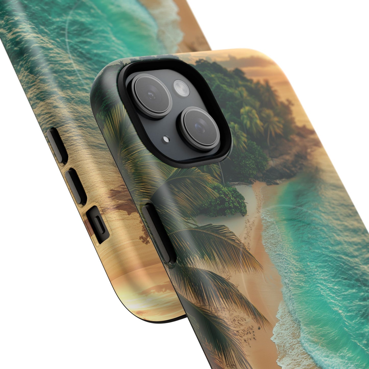 Tropical Beach Tough Magnetic Phone Case - Stylish Protection for Outdoor Lovers