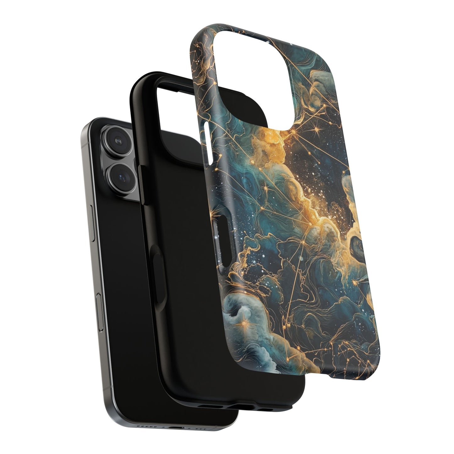 Cosmic Tough Magnetic iPhone Case - Nebula Design, Durable Protection
