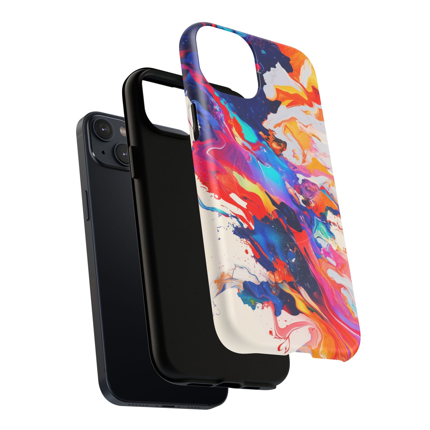Vibrant Tough Magnetic Case - Color Splash Design for iPhone