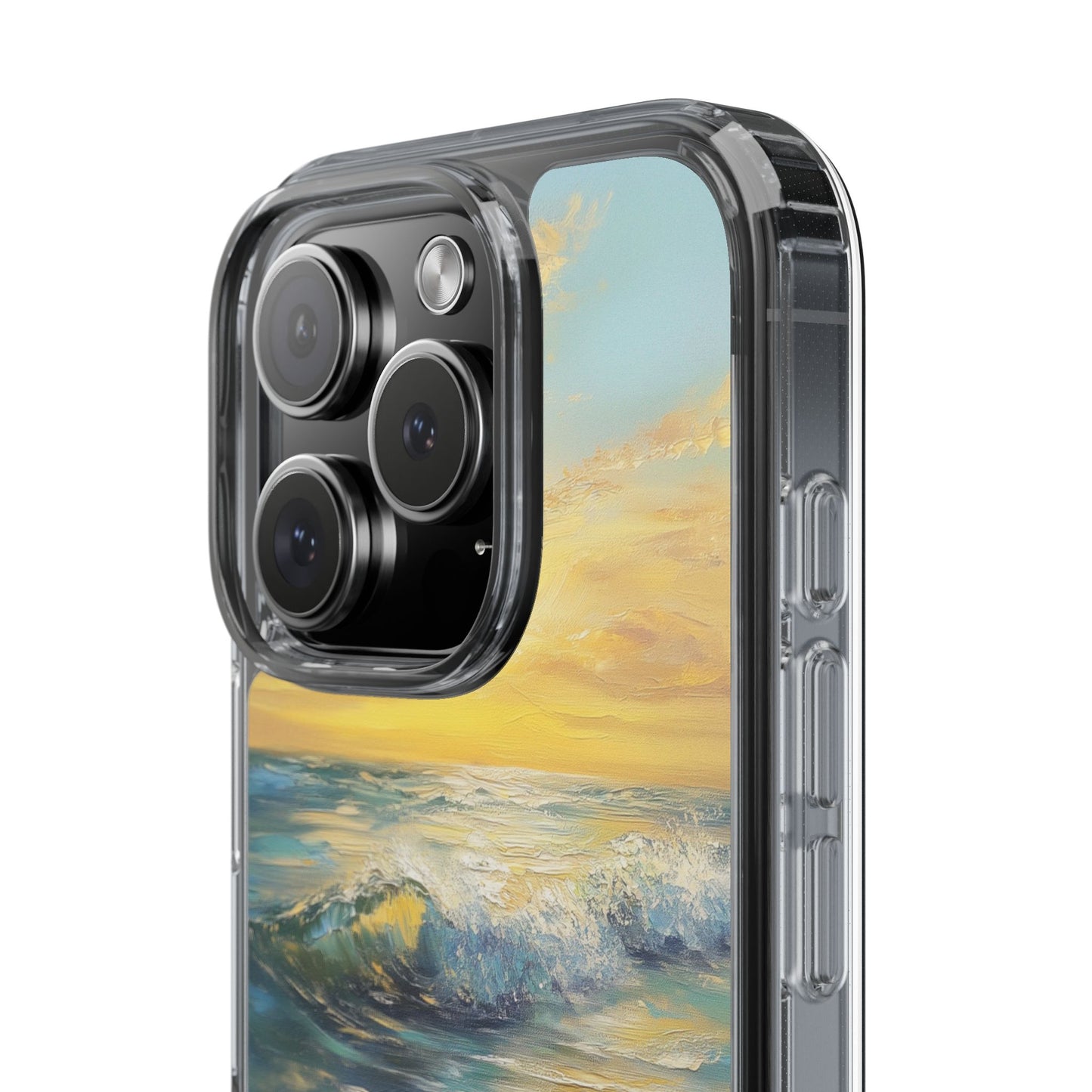 Ocean Sunset Clear iPhone Case – Radiant Coastal Glow with Vibrant Horizon Hues