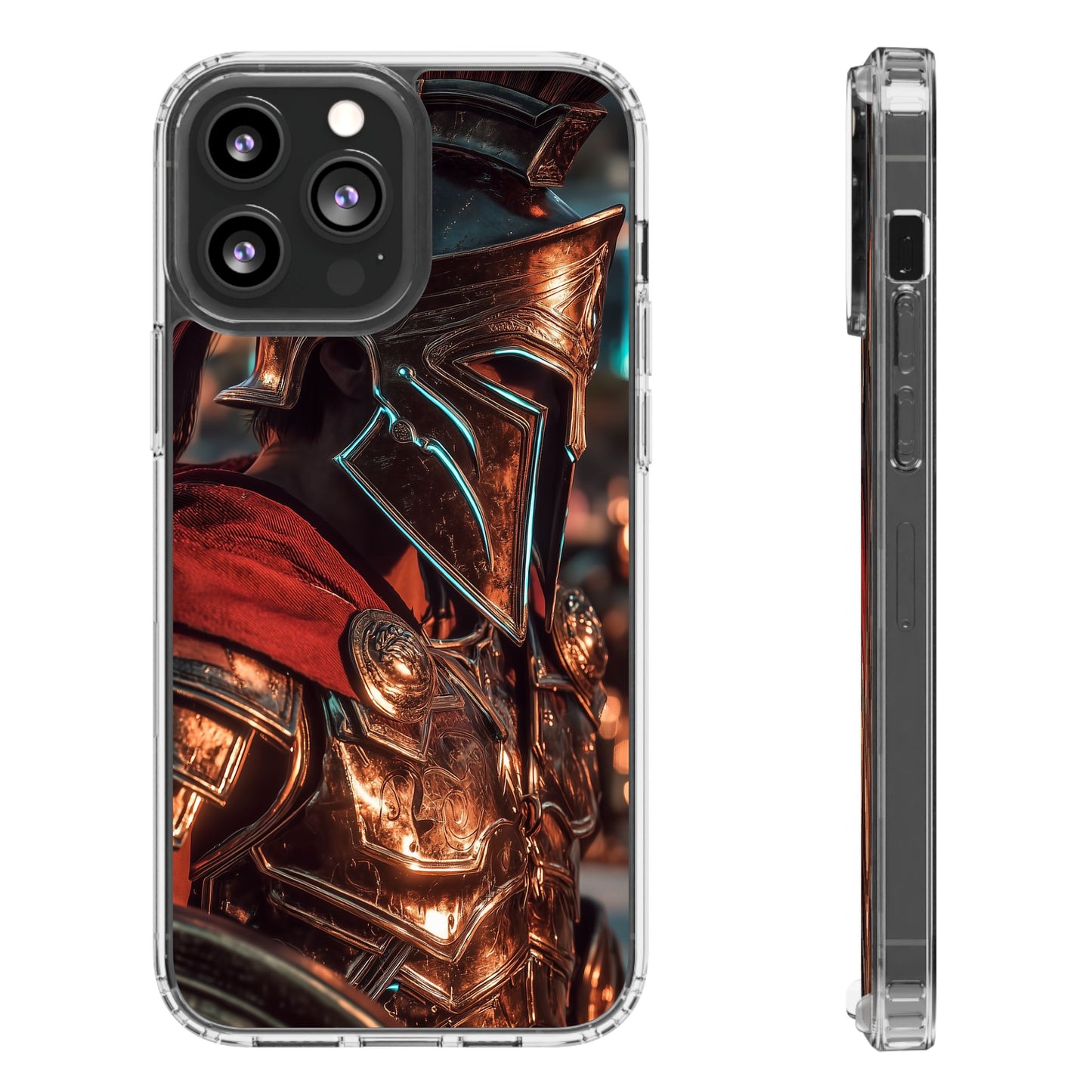 Forged Spartan Valor Phone Case – Premium Clear Protection with Bold Warrior Design