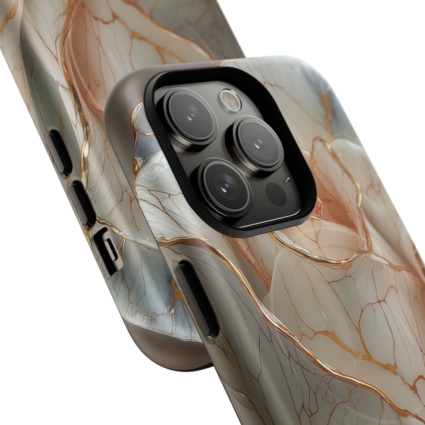 Elegant Rose iPhone Case - Tough Magnetic Design for Stylish Protection