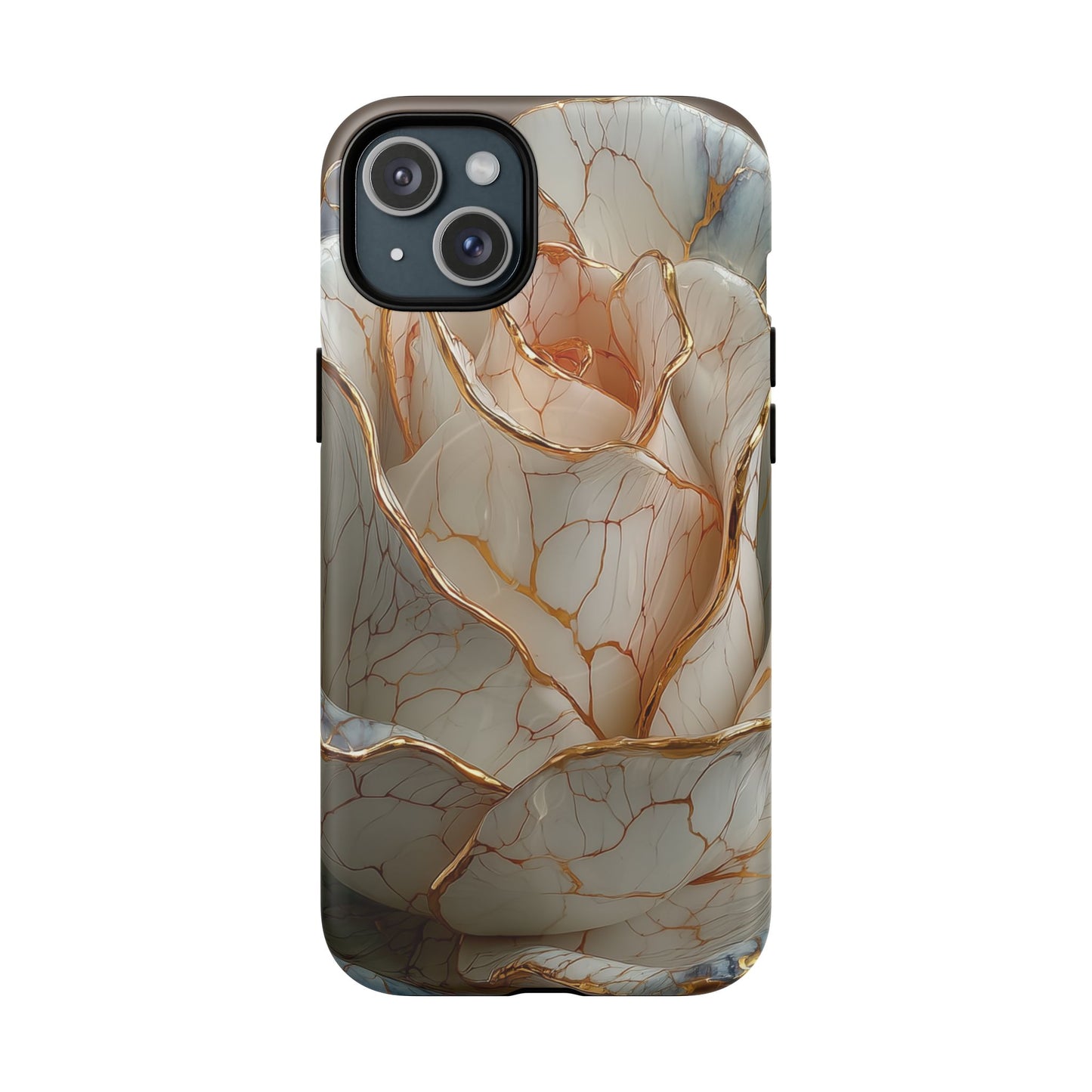 Elegant Rose iPhone Case - Tough Magnetic Design for Stylish Protection