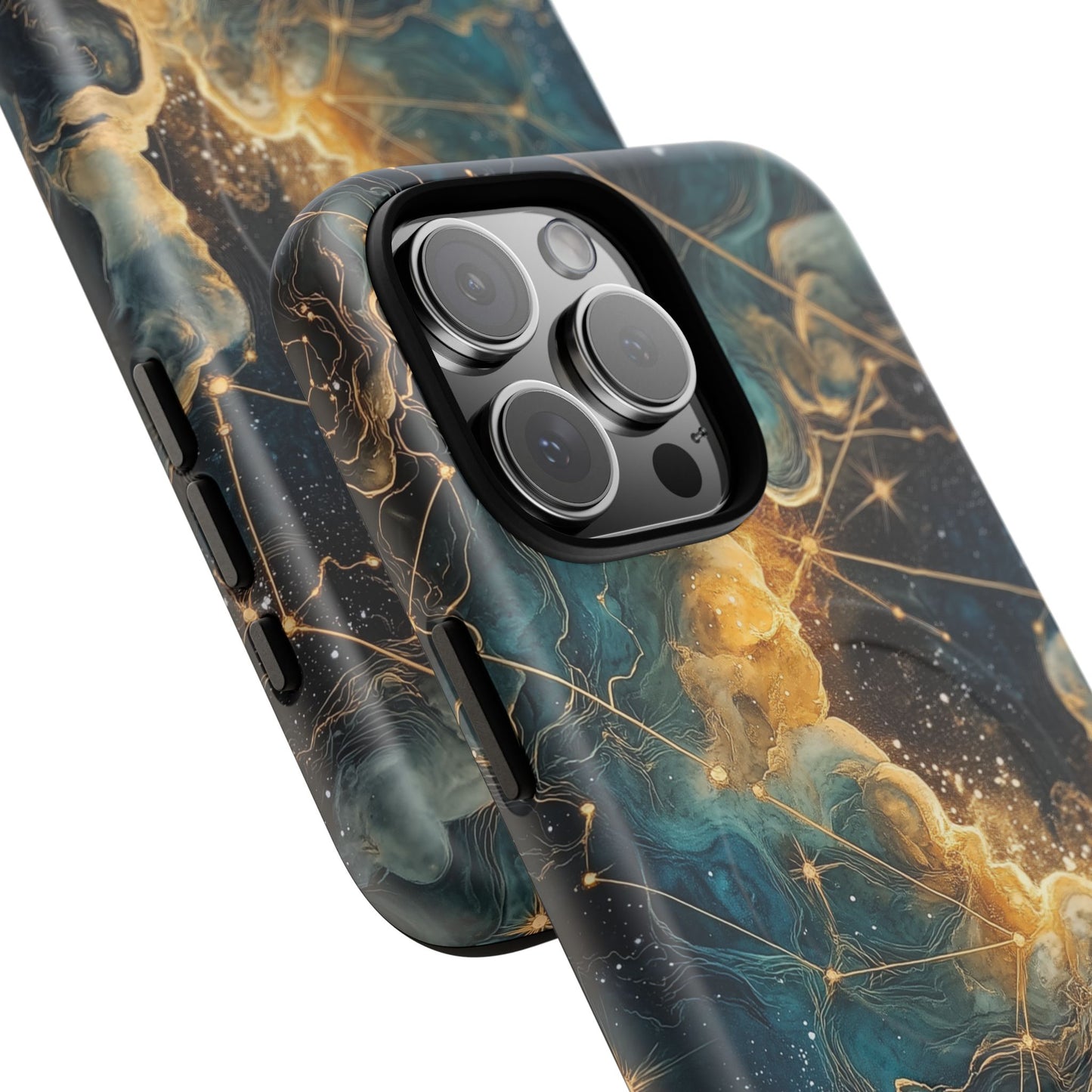 Cosmic Tough Magnetic iPhone Case - Nebula Design, Durable Protection