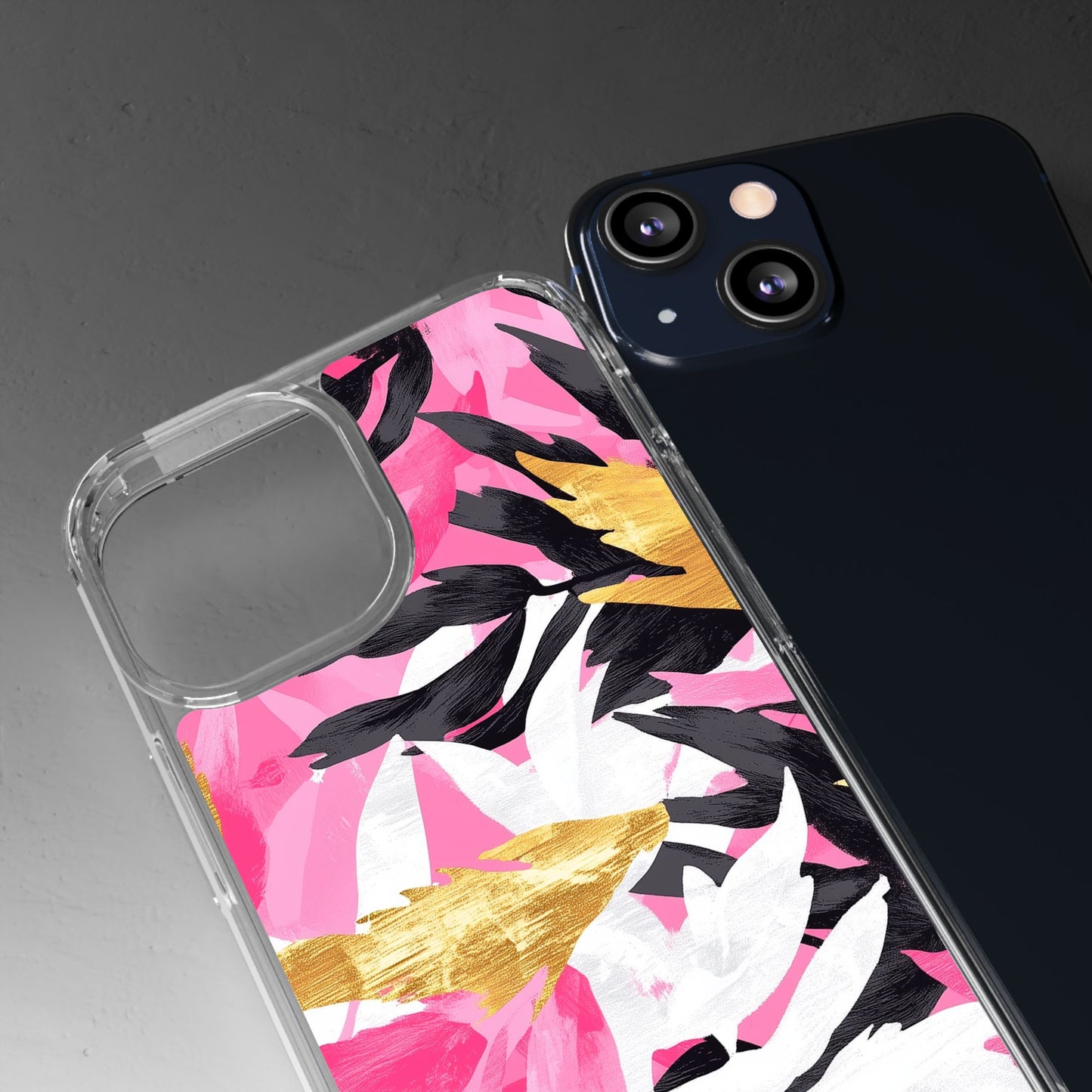 Floral Clear iPhone Case - Stylish Protection with Colorful Design