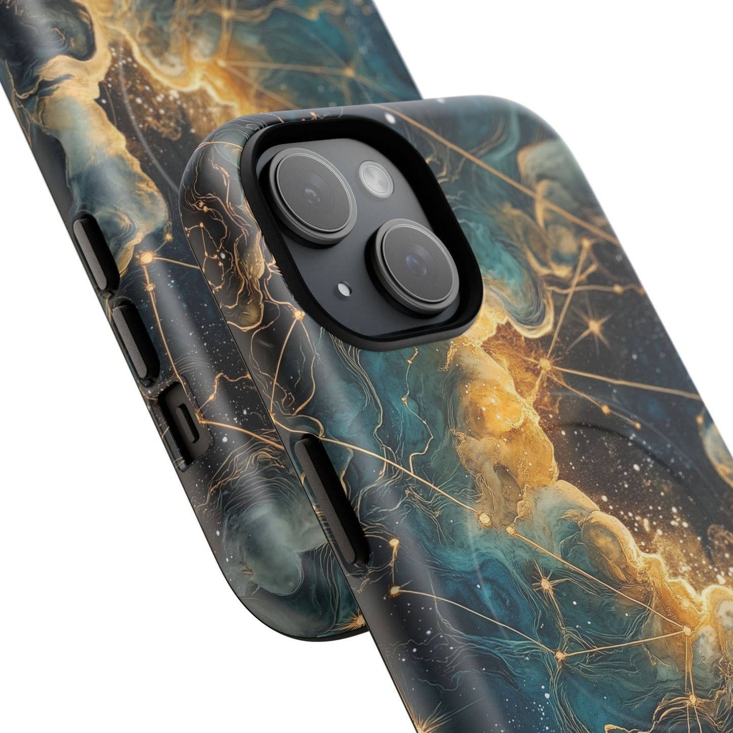 Cosmic Tough Magnetic iPhone Case - Nebula Design, Durable Protection