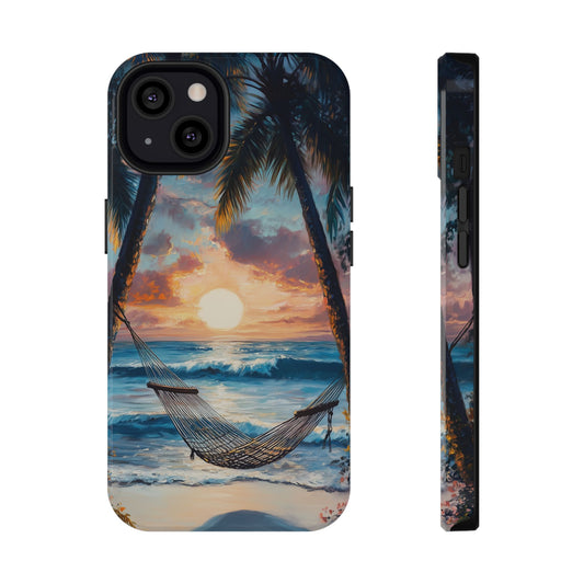 Tropical Sunset Hammock iPhone Case