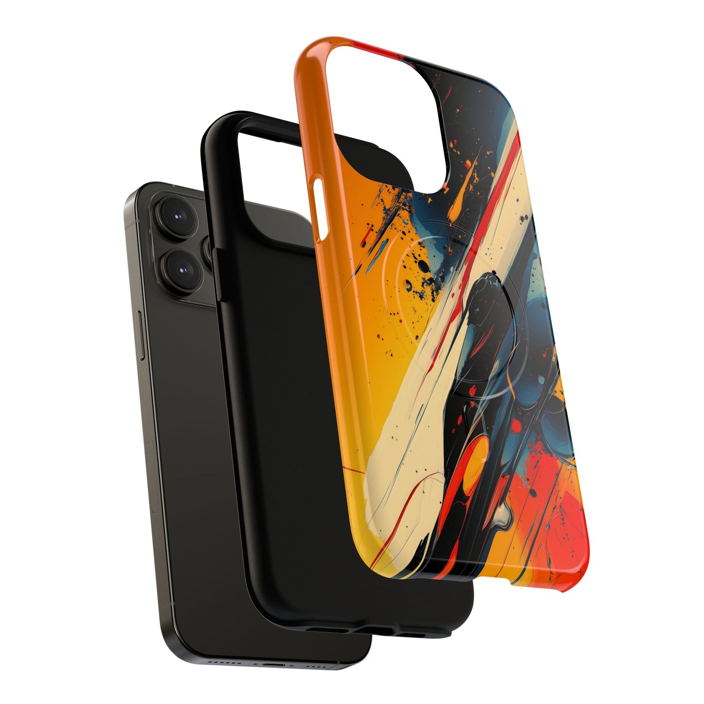 Vibrant Tough Magnetic Case - Bold Abstract Art for iPhone