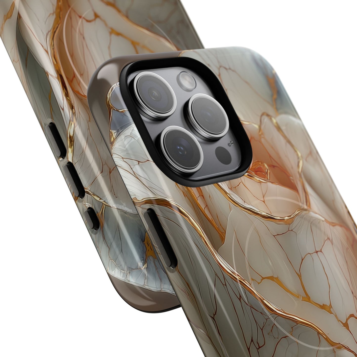 Elegant Rose iPhone Case - Tough Magnetic Design for Stylish Protection