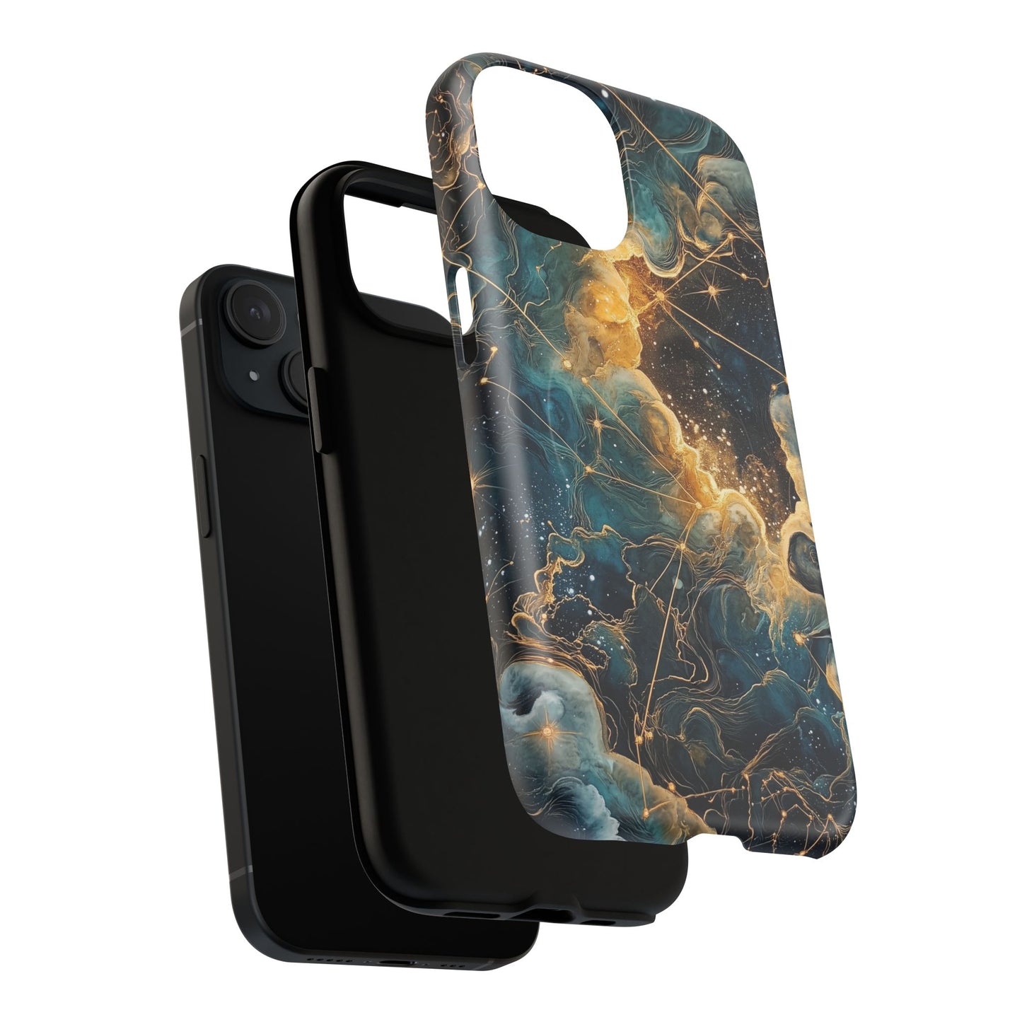 Cosmic Tough Magnetic iPhone Case - Nebula Design, Durable Protection