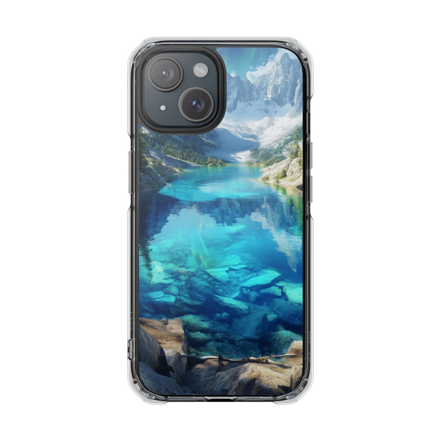 Glacial Lake Magnetic Clear Impact iPhone Case