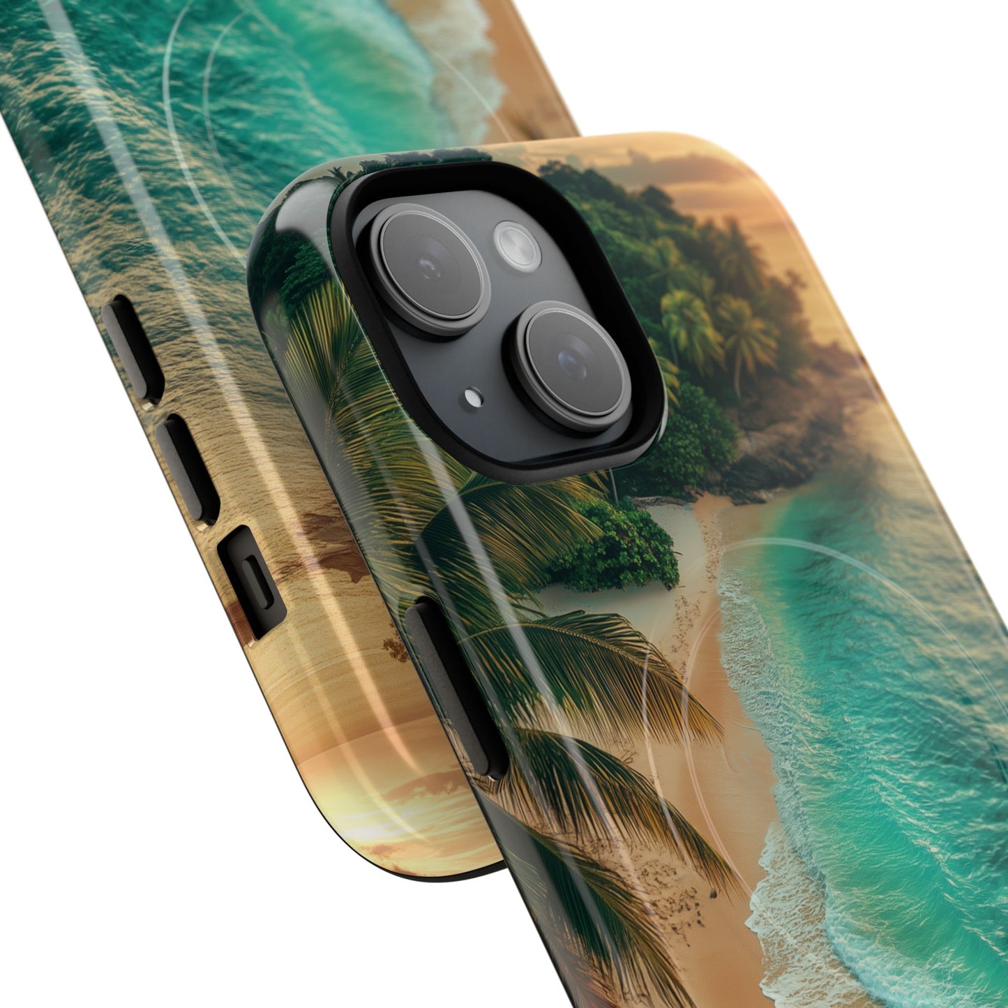 Tropical Beach Tough Magnetic Phone Case - Stylish Protection for Outdoor Lovers