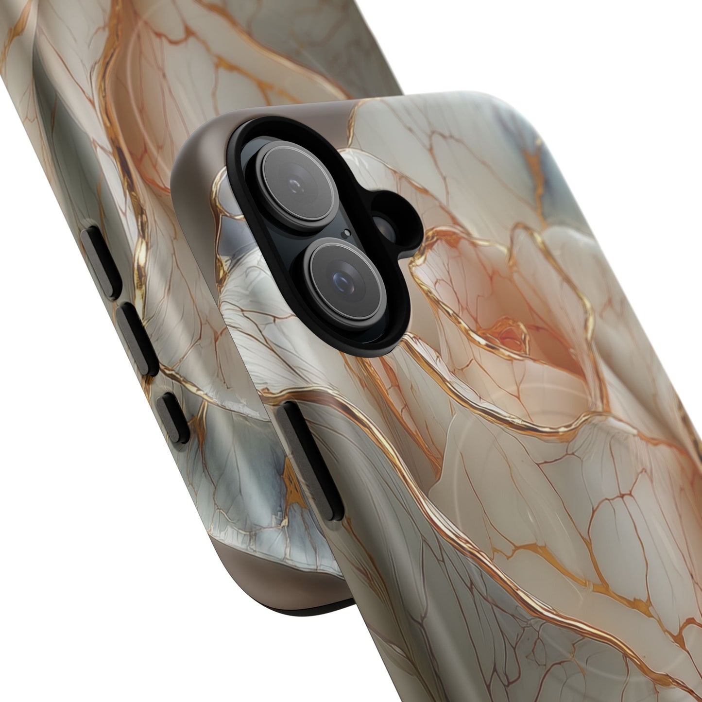 Elegant Rose iPhone Case - Tough Magnetic Design for Stylish Protection