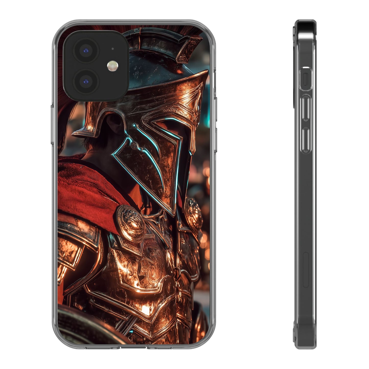 Forged Spartan Valor Phone Case – Premium Clear Protection with Bold Warrior Design