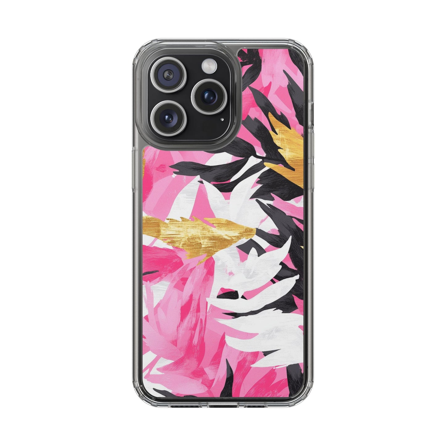 Floral Clear iPhone Case - Stylish Protection with Colorful Design