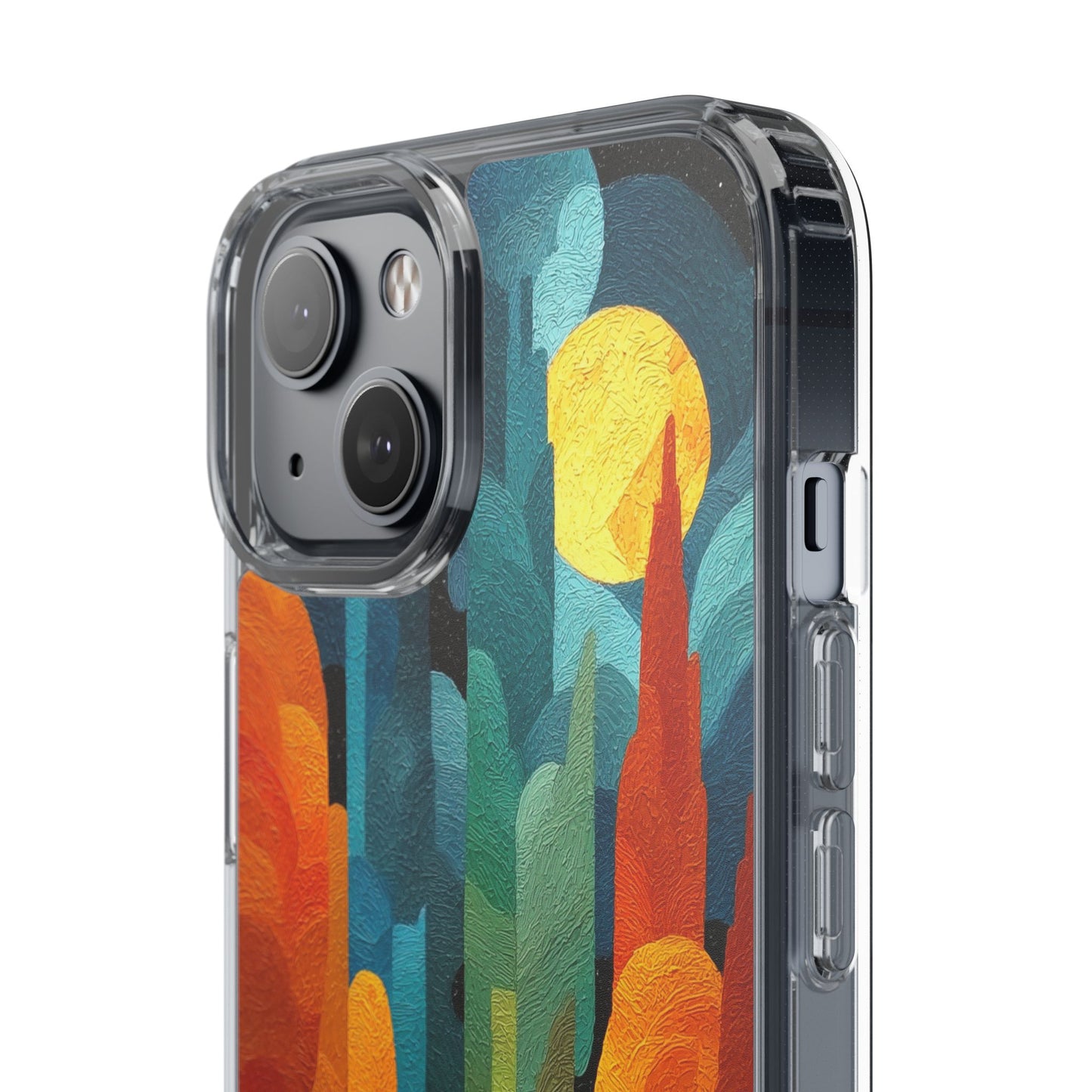Vibrant Deep Art Landscape Phone Case - Clear Protective Cover for Nature Lovers
